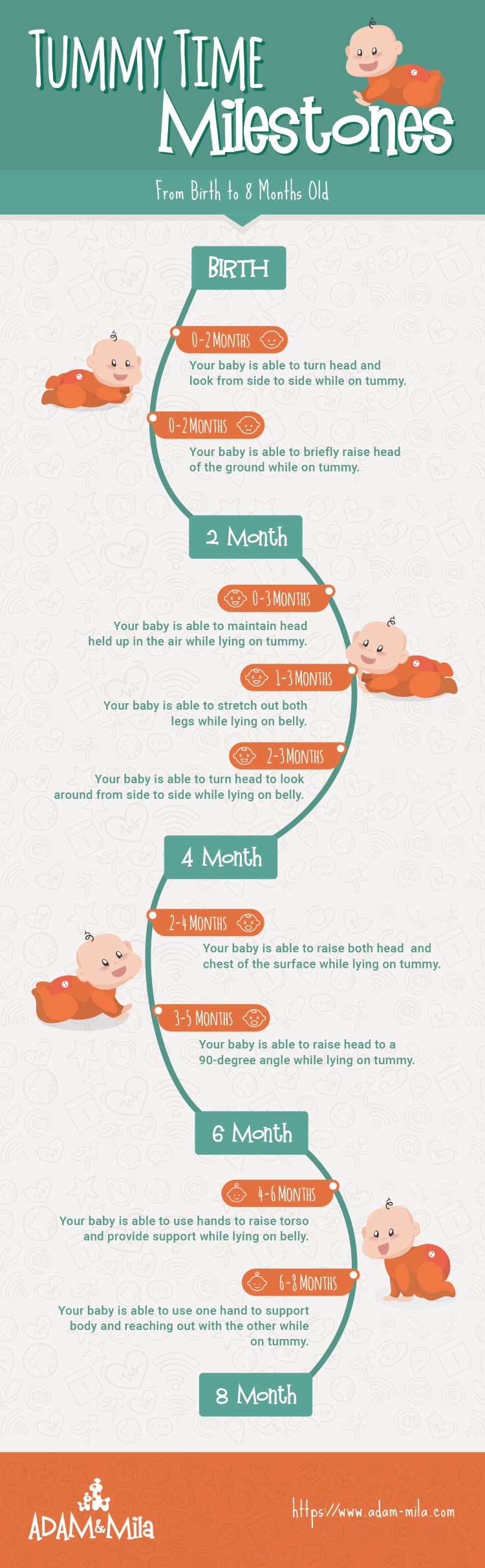 8 month old baby development chart